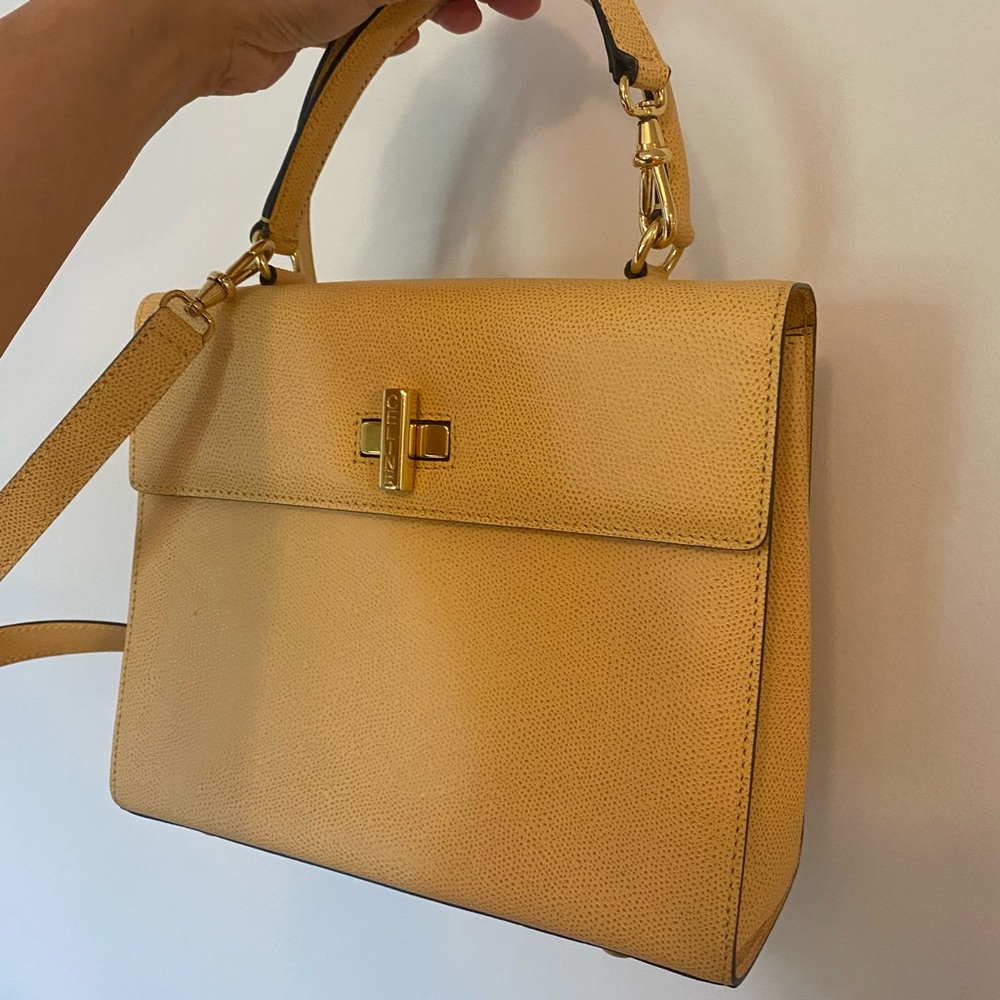 Vintage Celine Elegant Yellow Satchel in great condition